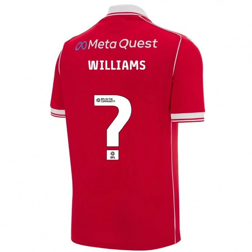 Danxen Mænd Sam Williams #0 Rød Hvid Hjemmebane Spillertrøjer 2025/26 Trøje T-Shirt