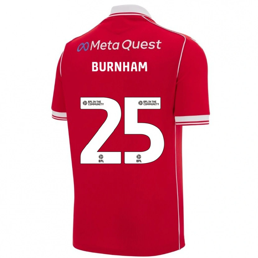 Danxen Mænd Emma Burnham #25 Rød Hvid Hjemmebane Spillertrøjer 2025/26 Trøje T-Shirt