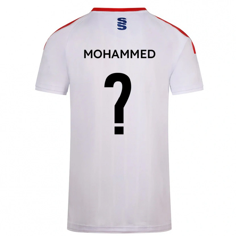 Danxen Mænd Faris Mohammed #0 Hvid Marine Hjemmebane Spillertrøjer 2025/26 Trøje T-Shirt