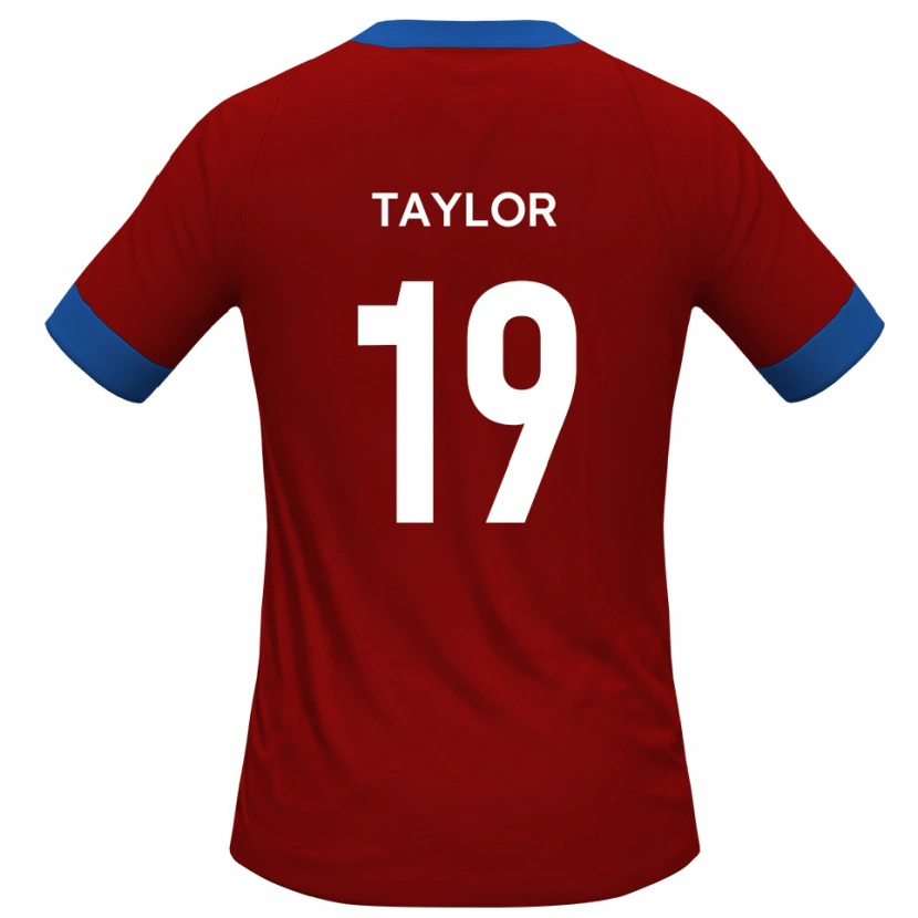 Danxen Mænd Archy Taylor #19 Rød Blå Hjemmebane Spillertrøjer 2025/26 Trøje T-Shirt