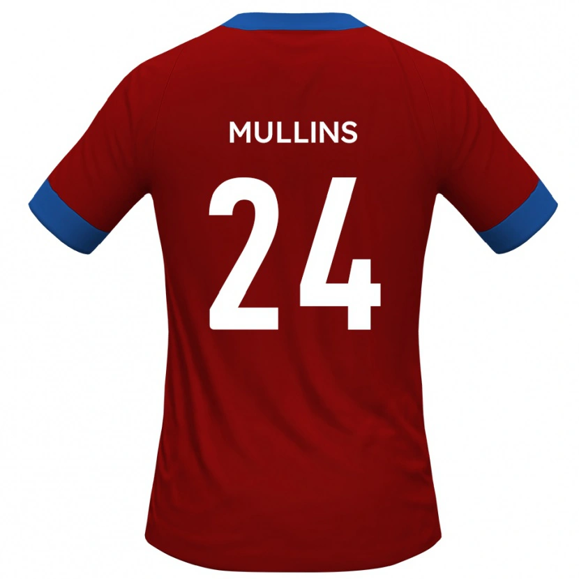 Danxen Mænd Maxwell Mullins #24 Rød Blå Hjemmebane Spillertrøjer 2025/26 Trøje T-Shirt