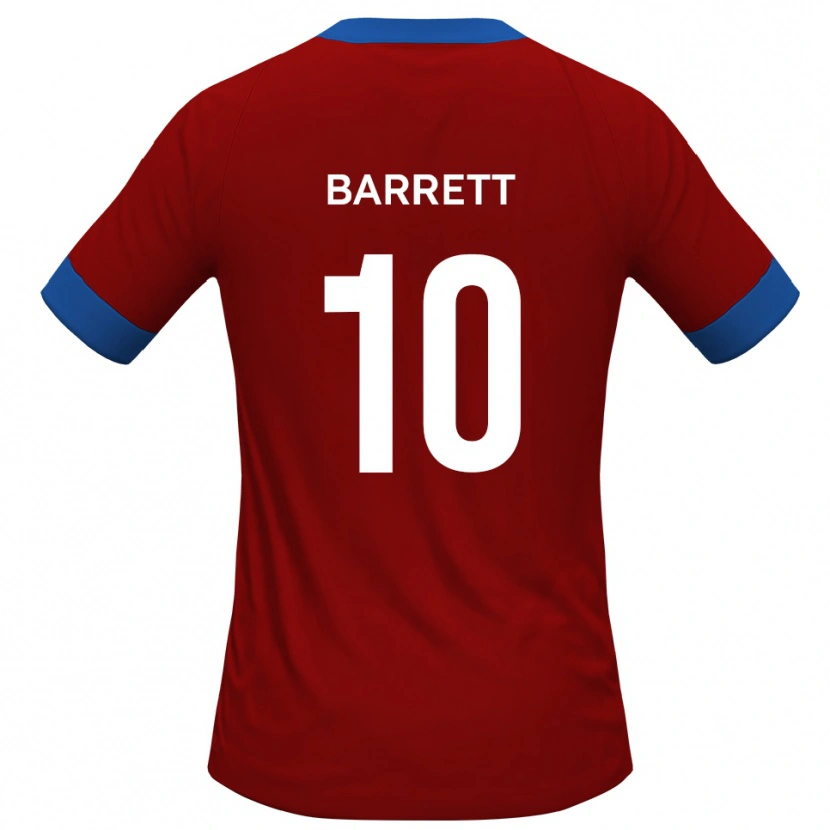 Danxen Mænd Josh Barrett #10 Rød Blå Hjemmebane Spillertrøjer 2025/26 Trøje T-Shirt