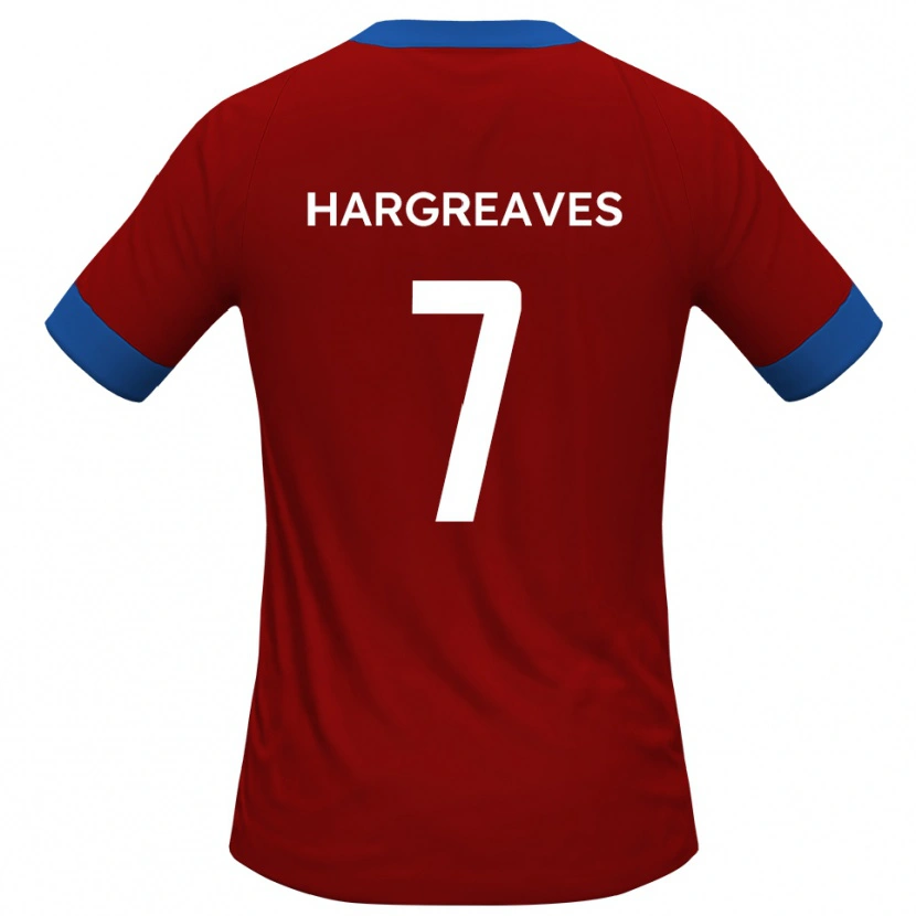 Danxen Mænd Cameron Hargreaves #7 Rød Blå Hjemmebane Spillertrøjer 2025/26 Trøje T-Shirt