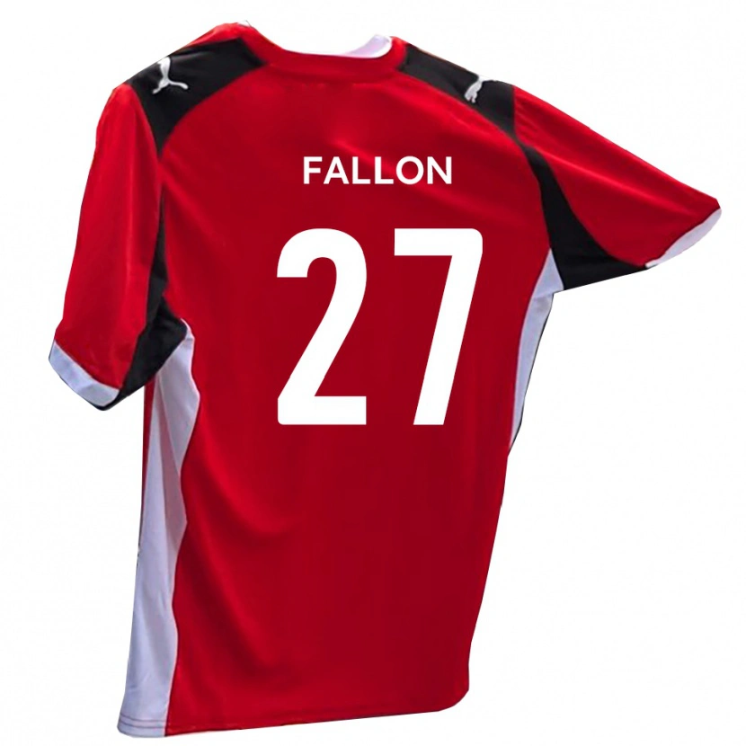 Danxen Mænd Louie Fallon #27 Rød Hvid Hjemmebane Spillertrøjer 2025/26 Trøje T-Shirt