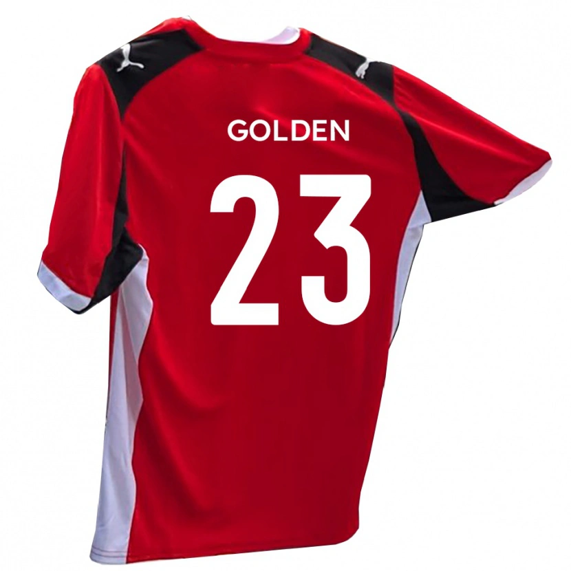 Danxen Mænd Tylor Golden #23 Rød Hvid Hjemmebane Spillertrøjer 2025/26 Trøje T-Shirt