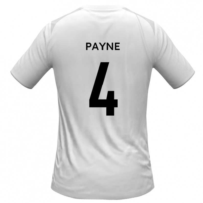 Danxen Mænd Jack Payne #4 Hvid Grå Hjemmebane Spillertrøjer 2025/26 Trøje T-Shirt