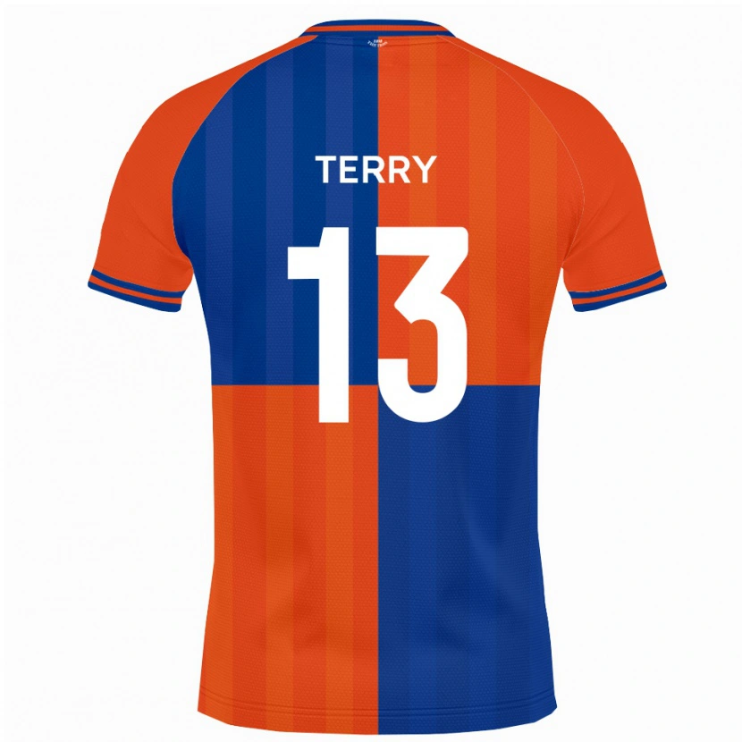 Danxen Mænd Mason Terry #13 Orange Kongeblå Hjemmebane Spillertrøjer 2025/26 Trøje T-Shirt