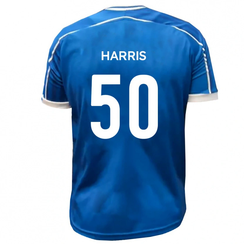 Danxen Mænd Archie Harris #50 Blå Hvid Hjemmebane Spillertrøjer 2025/26 Trøje T-Shirt