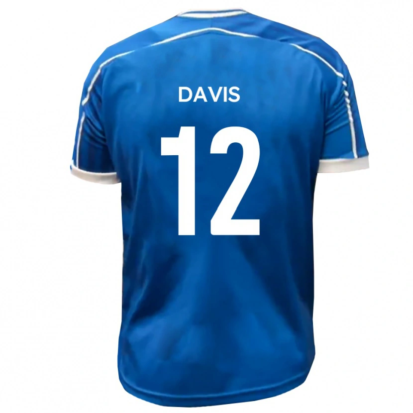 Danxen Mænd Sonnie Davis #12 Blå Hvid Hjemmebane Spillertrøjer 2025/26 Trøje T-Shirt