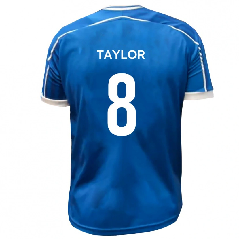 Danxen Mænd Jake Taylor #8 Blå Hvid Hjemmebane Spillertrøjer 2025/26 Trøje T-Shirt