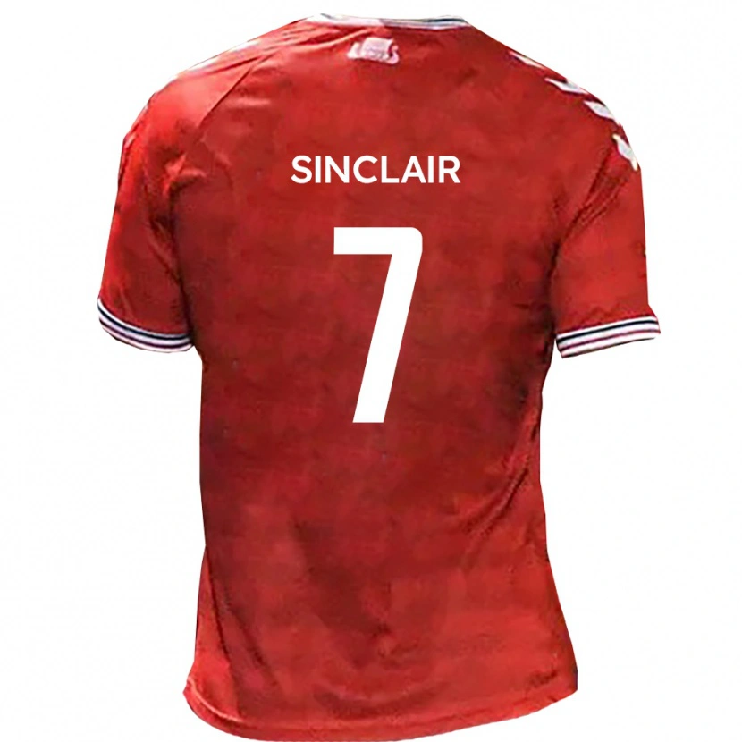 Danxen Mænd Tyrese Sinclair #7 Rød Hvid Hjemmebane Spillertrøjer 2025/26 Trøje T-Shirt