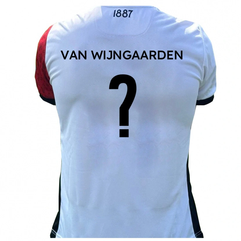 Danxen Mænd Stefan Van Wijngaarden #0 Rød Hvid Hjemmebane Spillertrøjer 2025/26 Trøje T-Shirt