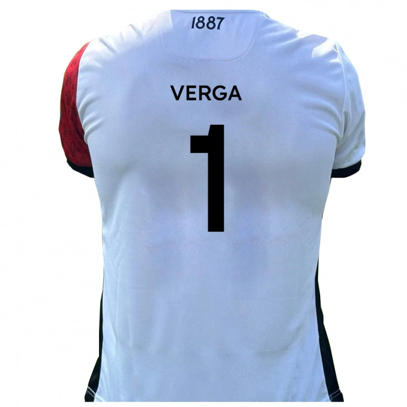 Danxen Mænd Mikey Verga #1 Rød Hvid Hjemmebane Spillertrøjer 2025/26 Trøje T-Shirt