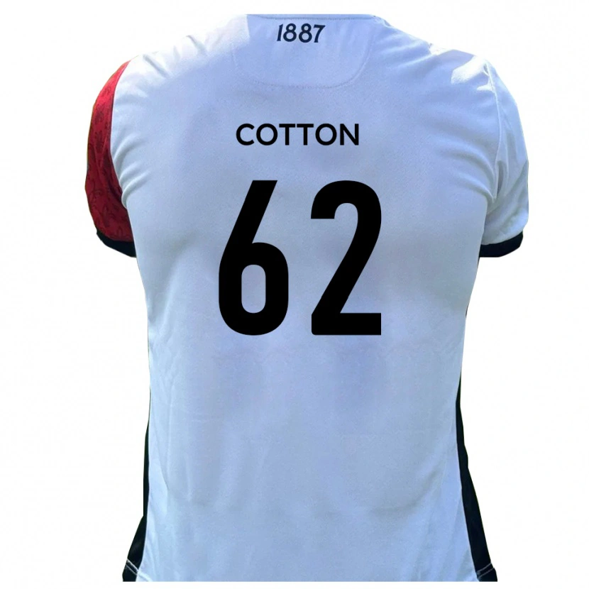 Danxen Mænd Bailey Cotton #62 Rød Hvid Hjemmebane Spillertrøjer 2025/26 Trøje T-Shirt