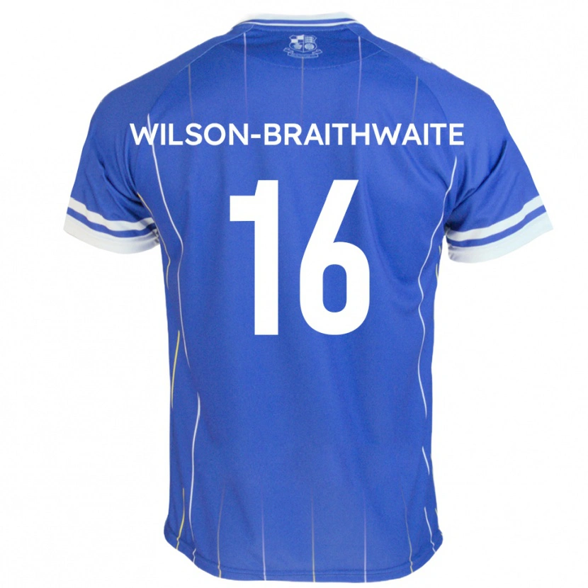 Danxen Mænd Makai Wilson-Braithwaite #16 Kongeblå Hjemmebane Spillertrøjer 2025/26 Trøje T-Shirt