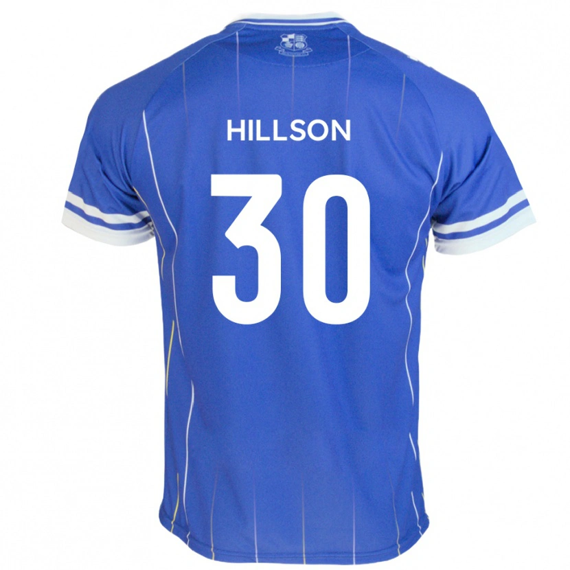 Danxen Mænd James Hillson #30 Kongeblå Hjemmebane Spillertrøjer 2025/26 Trøje T-Shirt