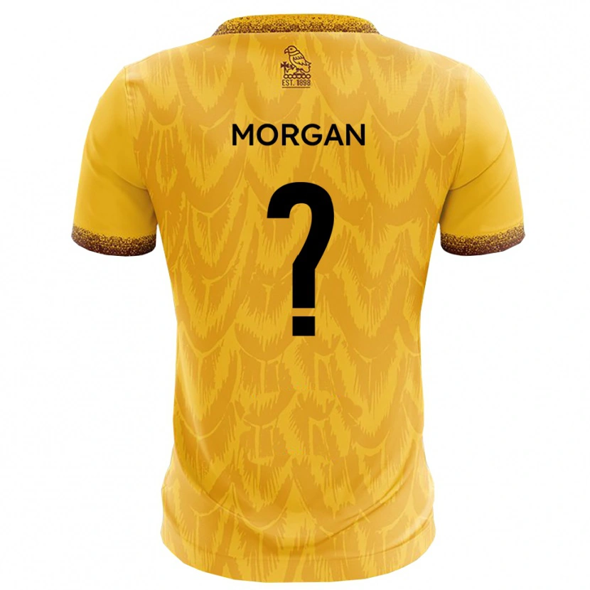 Danxen Mænd Kai Morgan #0 Gul Brun Hjemmebane Spillertrøjer 2025/26 Trøje T-Shirt