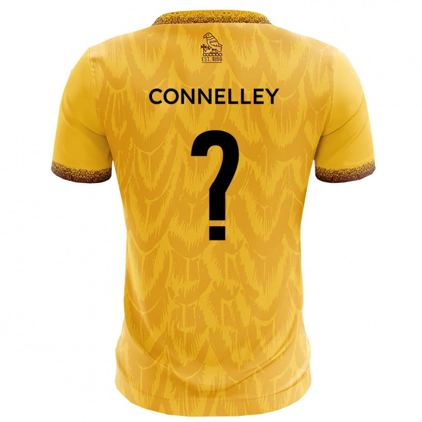 Danxen Mænd Chloe Connelley #0 Gul Brun Hjemmebane Spillertrøjer 2025/26 Trøje T-Shirt