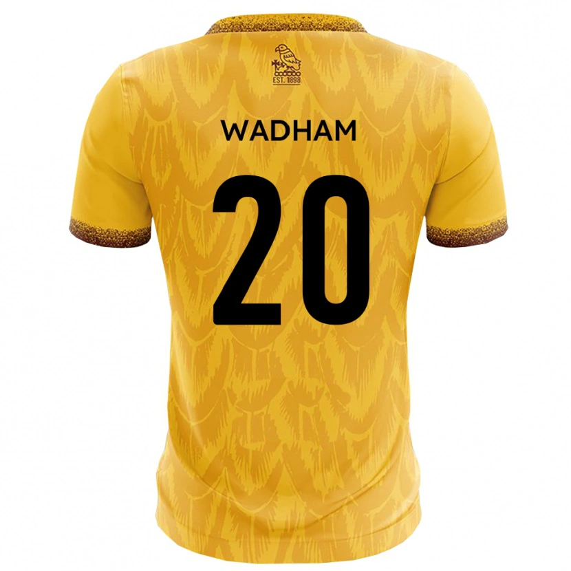 Danxen Mænd Jack Wadham #20 Gul Brun Hjemmebane Spillertrøjer 2025/26 Trøje T-Shirt