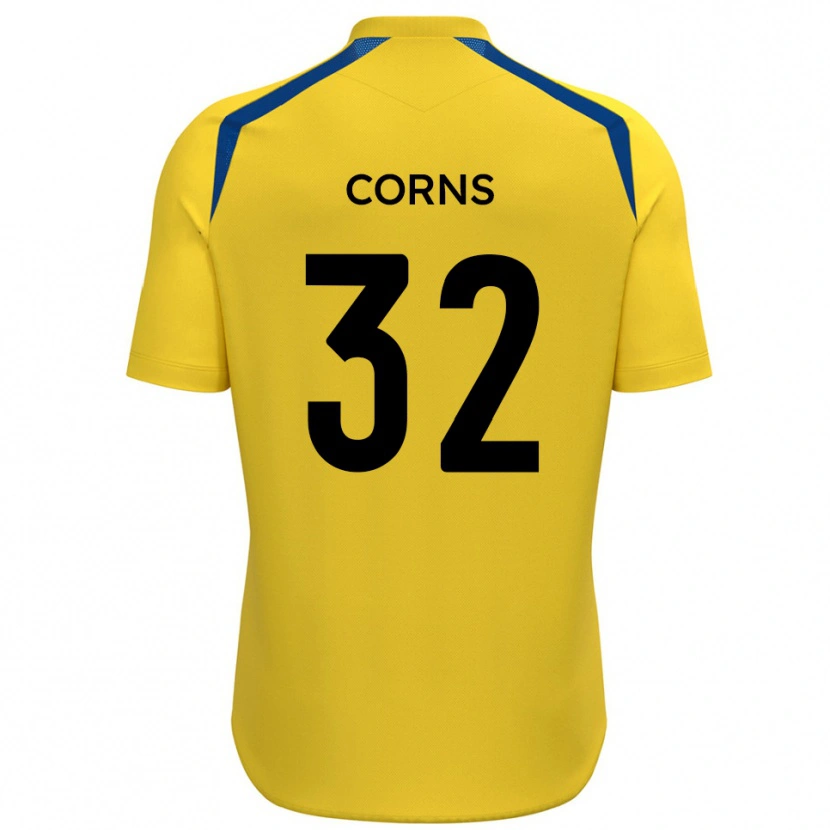Danxen Mænd Billy Corns #32 Gul Blå Hjemmebane Spillertrøjer 2025/26 Trøje T-Shirt