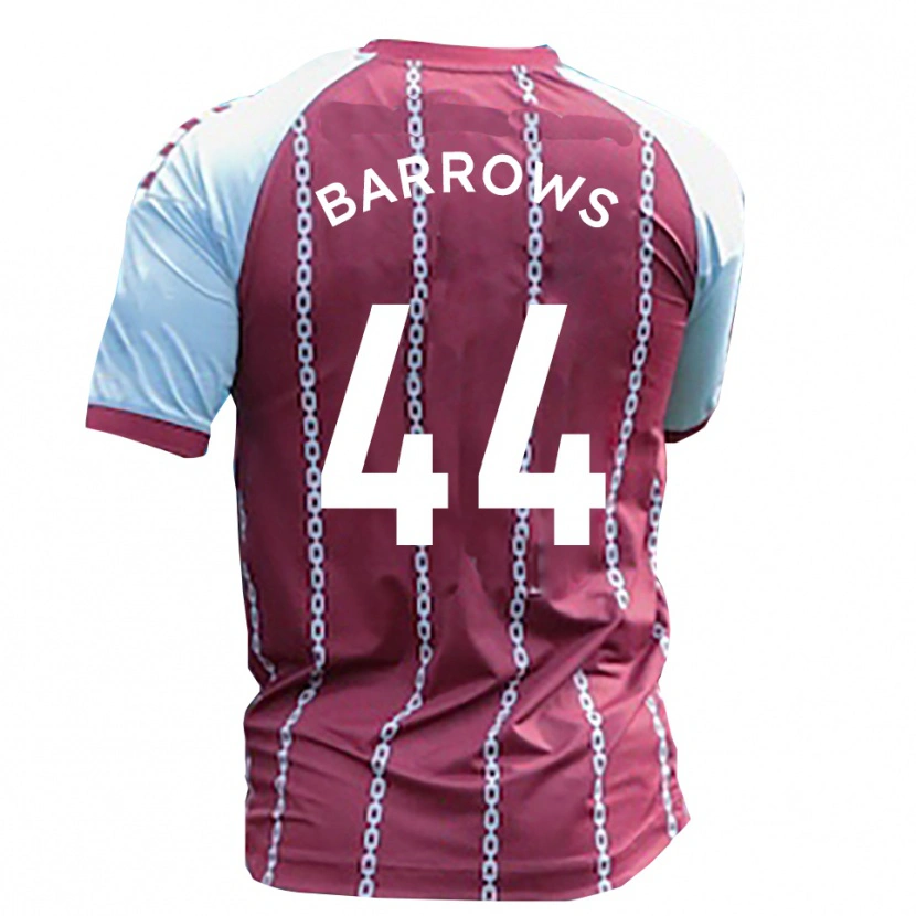 Danxen Mænd Ross Barrows #44 Himmelblå Rust Rød Hjemmebane Spillertrøjer 2025/26 Trøje T-Shirt