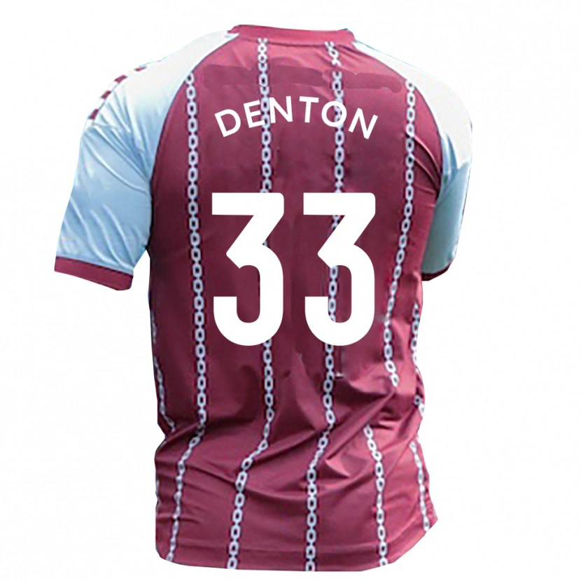 Danxen Mænd Tyler Denton #33 Himmelblå Rust Rød Hjemmebane Spillertrøjer 2025/26 Trøje T-Shirt