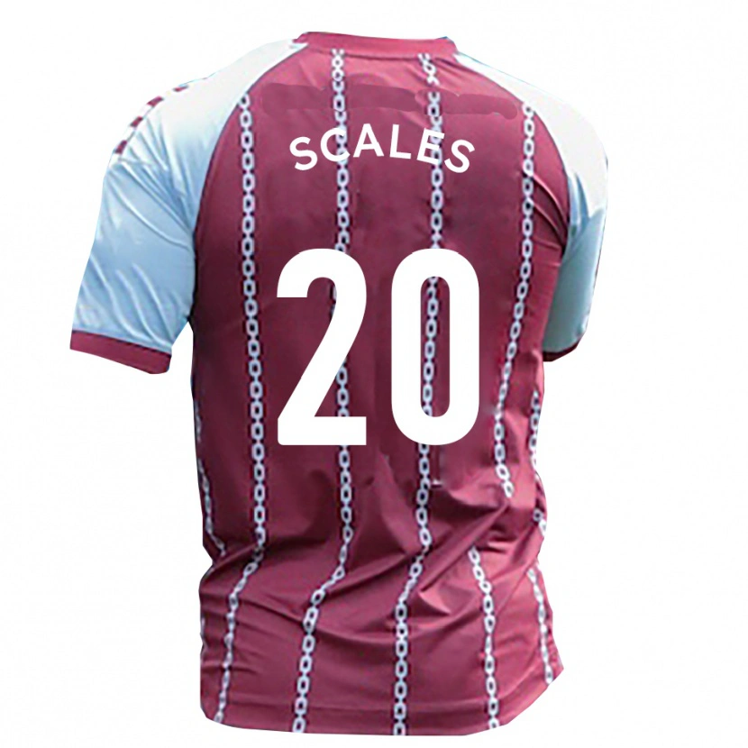 Danxen Mænd Kian Scales #20 Himmelblå Rust Rød Hjemmebane Spillertrøjer 2025/26 Trøje T-Shirt