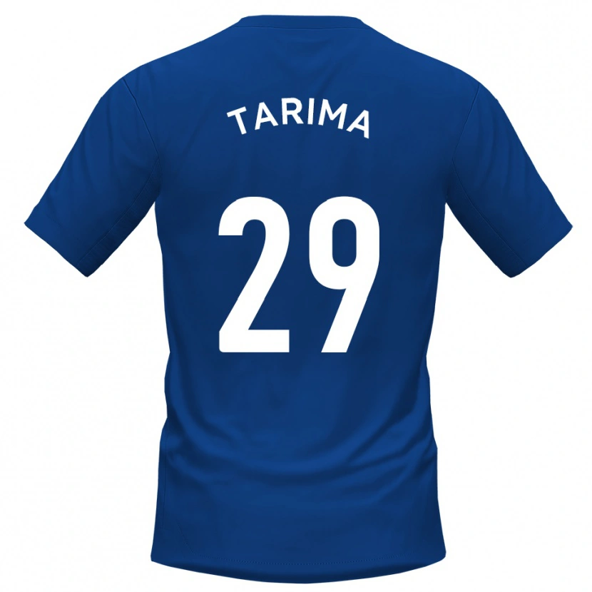 Danxen Mænd Sean Tarima #29 Blå Hvid Hjemmebane Spillertrøjer 2025/26 Trøje T-Shirt