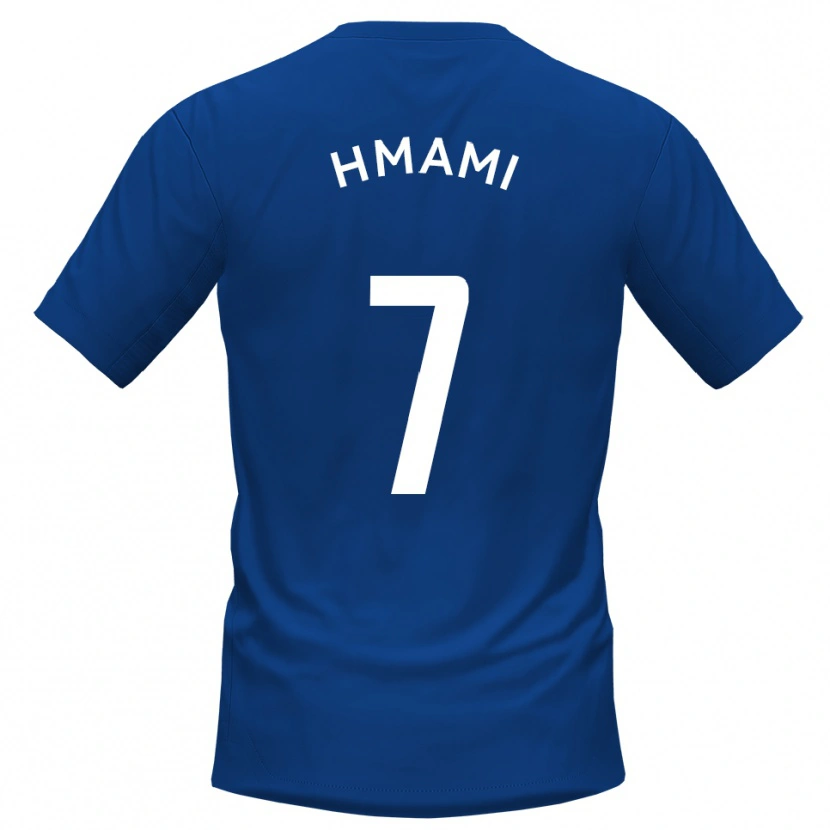 Danxen Mænd Josh Hmami #7 Blå Hvid Hjemmebane Spillertrøjer 2025/26 Trøje T-Shirt