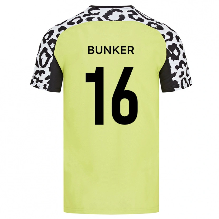 Danxen Mænd Harvey Bunker #16 Fluorescerende Gul Hjemmebane Spillertrøjer 2025/26 Trøje T-Shirt