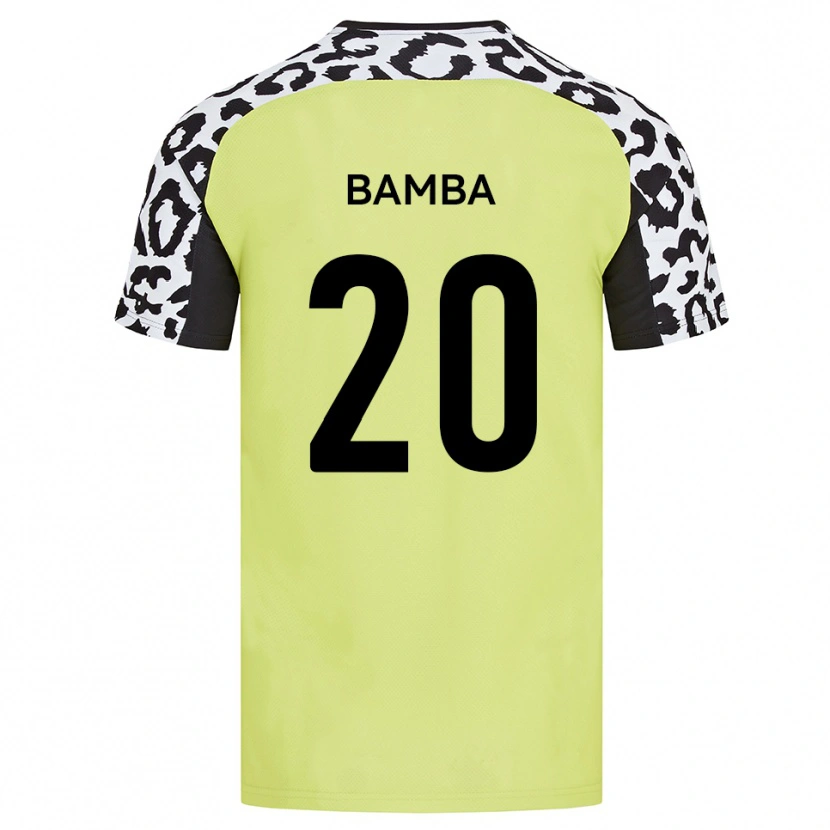 Danxen Mænd Yahya Bamba #20 Fluorescerende Gul Hjemmebane Spillertrøjer 2025/26 Trøje T-Shirt