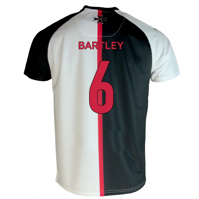 Danxen Mænd Ryan Bartley #6 Hvid Sort Hjemmebane Spillertrøjer 2025/26 Trøje T-Shirt