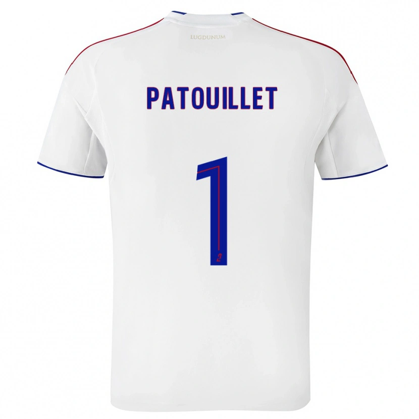 Danxen Mænd Mathieu Patouillet #1 Hvid Rød Hjemmebane Spillertrøjer 2025/26 Trøje T-Shirt