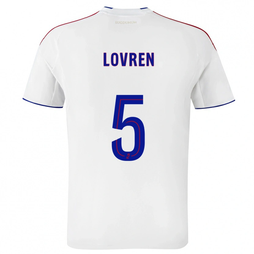 Danxen Mænd Dejan Lovren #5 Hvid Rød Hjemmebane Spillertrøjer 2025/26 Trøje T-Shirt