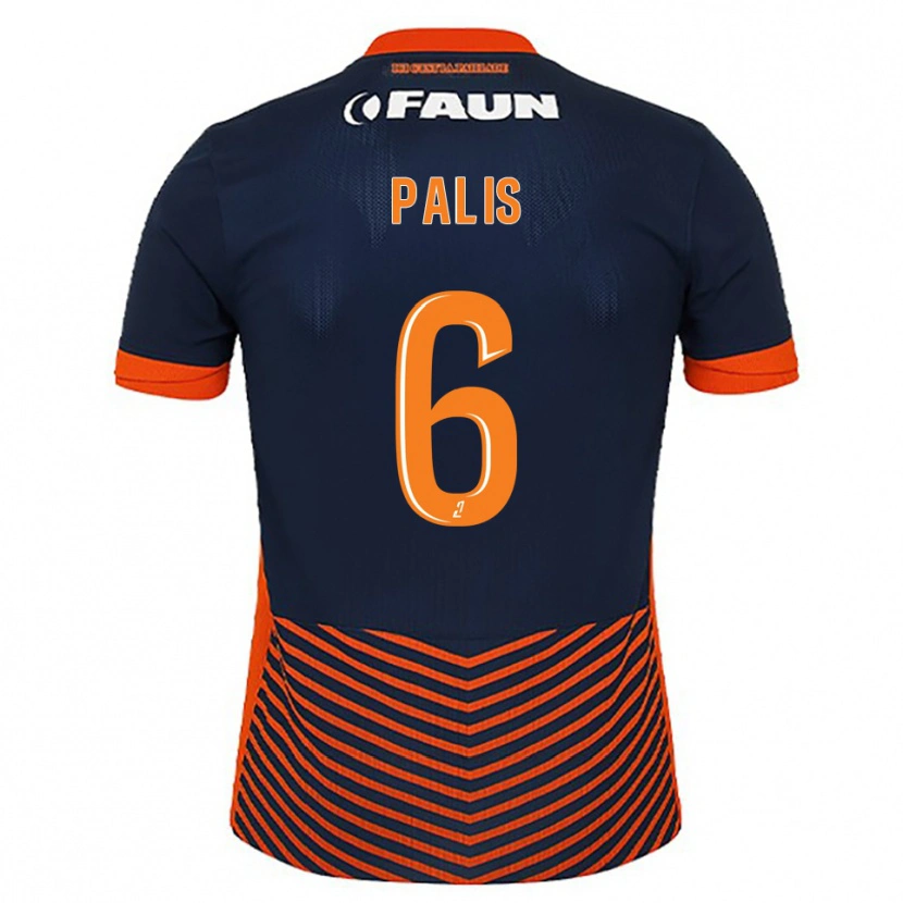 Danxen Mænd Ella Palis #6 Midnatsblå Orange Hjemmebane Spillertrøjer 2025/26 Trøje T-Shirt
