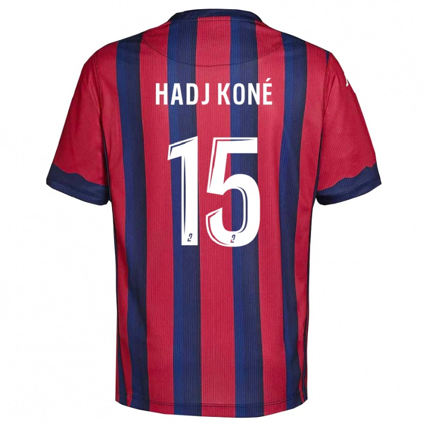 Danxen Mænd El Hadj Koné #15 Burgundy Marine Hjemmebane Spillertrøjer 2025/26 Trøje T-Shirt