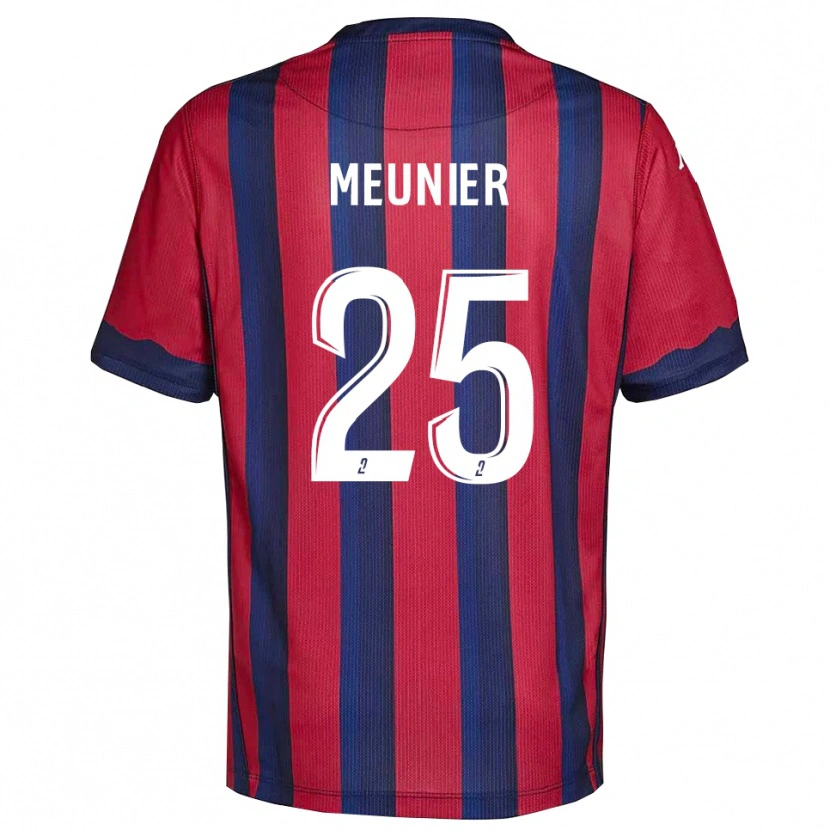 Danxen Mænd Emma Meunier #25 Burgundy Marine Hjemmebane Spillertrøjer 2025/26 Trøje T-Shirt