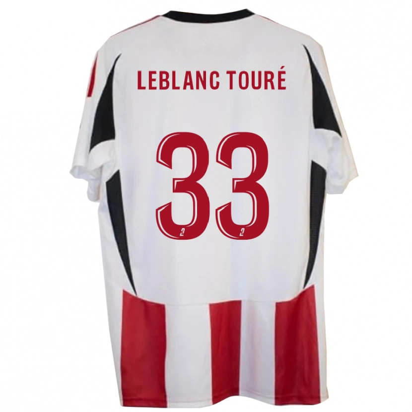 Danxen Mænd Wolo Leblanc Touré #33 Rød Blå Hjemmebane Spillertrøjer 2025/26 Trøje T-Shirt