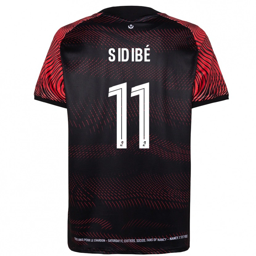 Danxen Mænd Oumar Sidibé #11 Hvid Rød Hjemmebane Spillertrøjer 2025/26 Trøje T-Shirt