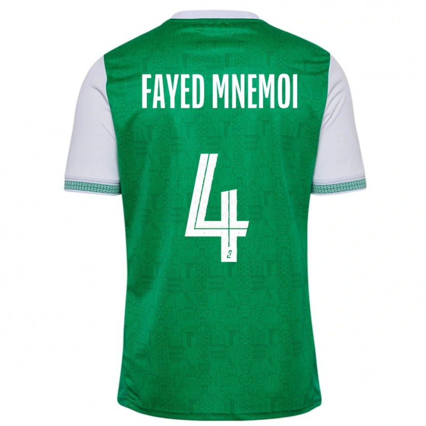 Danxen Mænd El Fayed Mnemoi #4 Grøn Hvid Hjemmebane Spillertrøjer 2025/26 Trøje T-Shirt