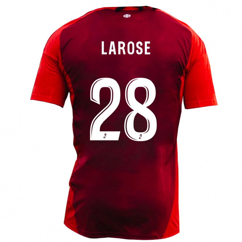 Danxen Mænd Antoine Larose #28 Rød Burgunder Hjemmebane Spillertrøjer 2025/26 Trøje T-Shirt