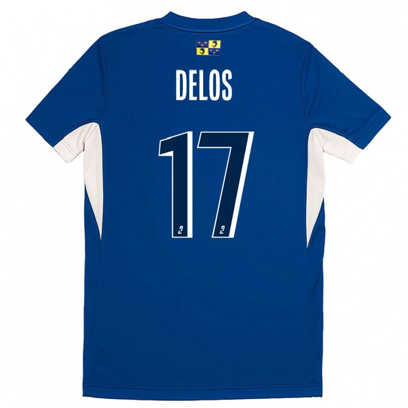 Danxen Mænd Shaquil Delos #17 Blå Marine Hjemmebane Spillertrøjer 2025/26 Trøje T-Shirt