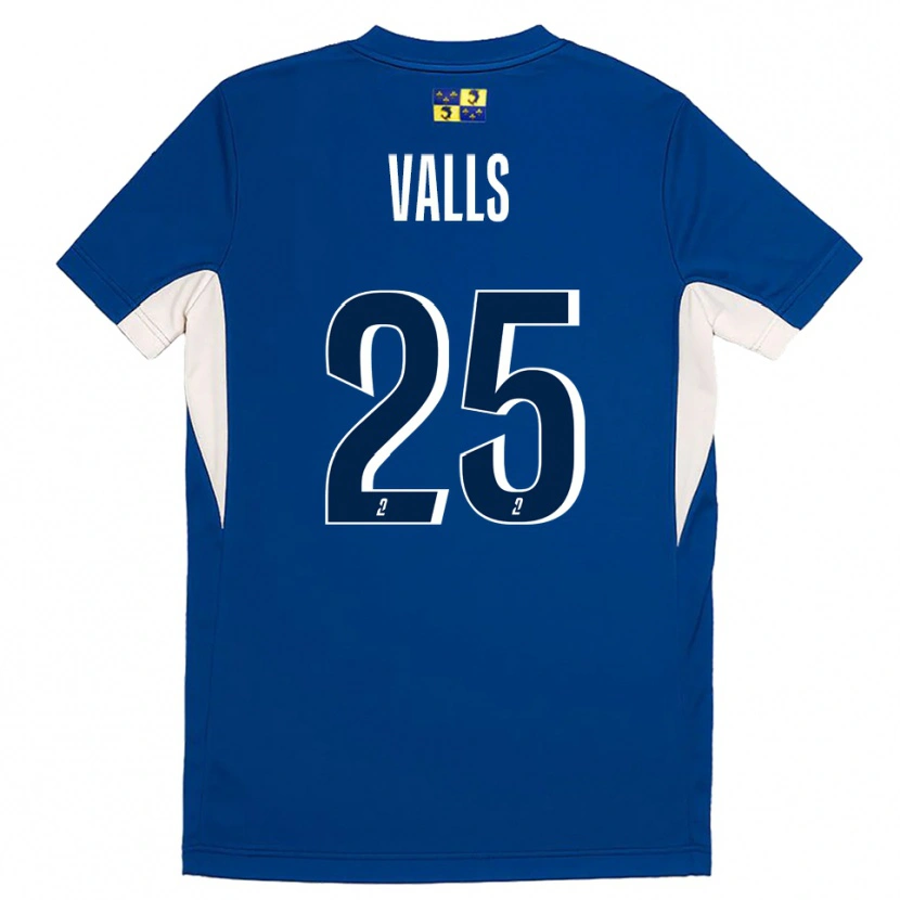 Danxen Mænd Théo Valls #25 Blå Marine Hjemmebane Spillertrøjer 2025/26 Trøje T-Shirt