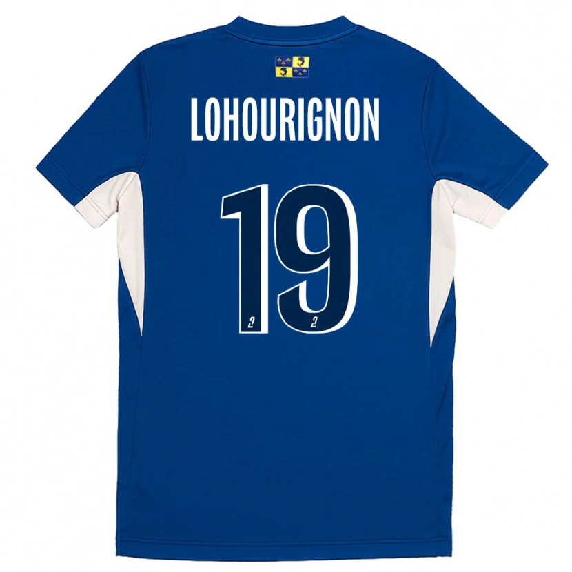 Danxen Mænd Ndeye Lohourignon #19 Blå Marine Hjemmebane Spillertrøjer 2025/26 Trøje T-Shirt