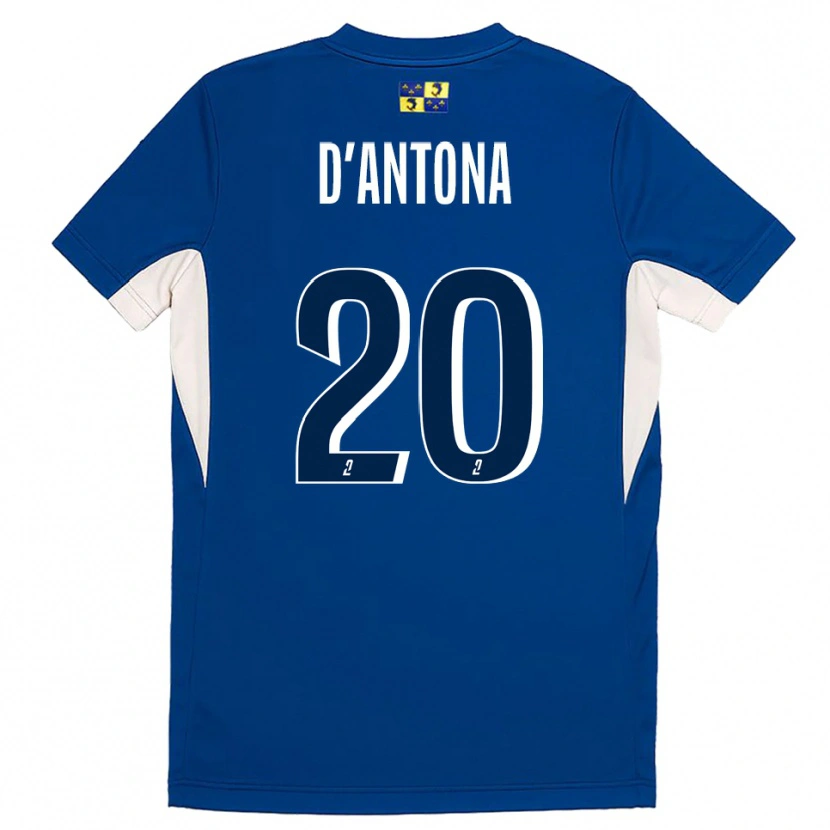 Danxen Mænd Mattéo D'antona #20 Blå Marine Hjemmebane Spillertrøjer 2025/26 Trøje T-Shirt