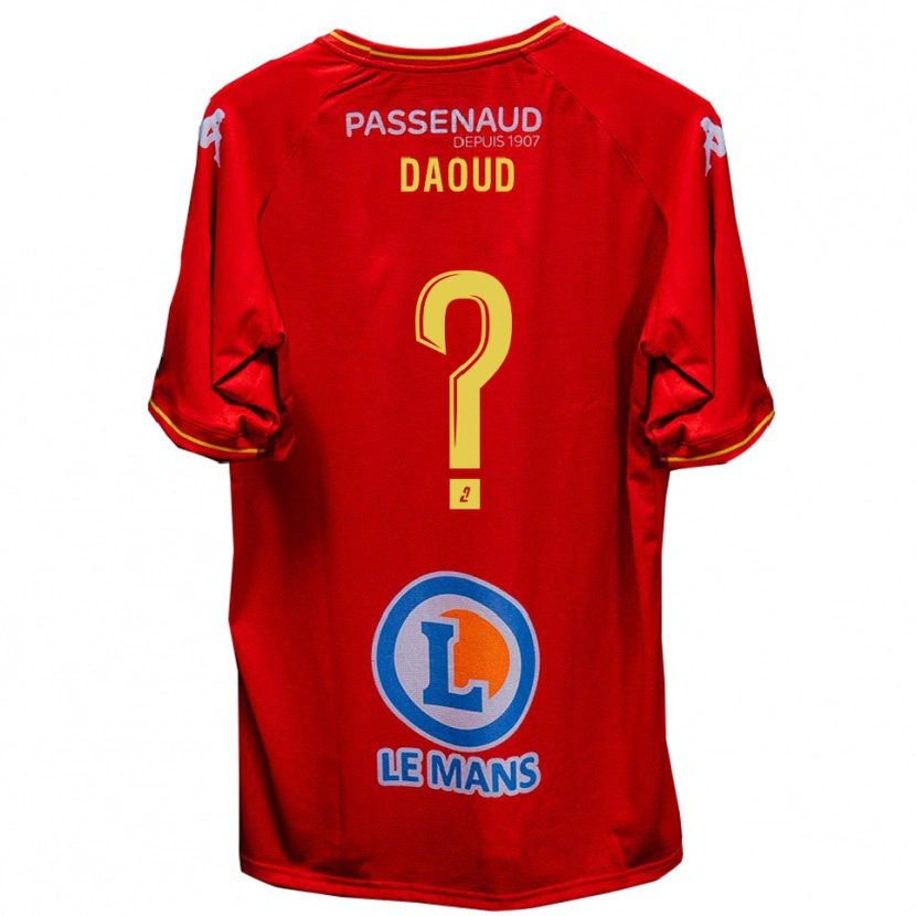 Danxen Mænd Yanis Daoud #0 Rød Gul Hjemmebane Spillertrøjer 2025/26 Trøje T-Shirt