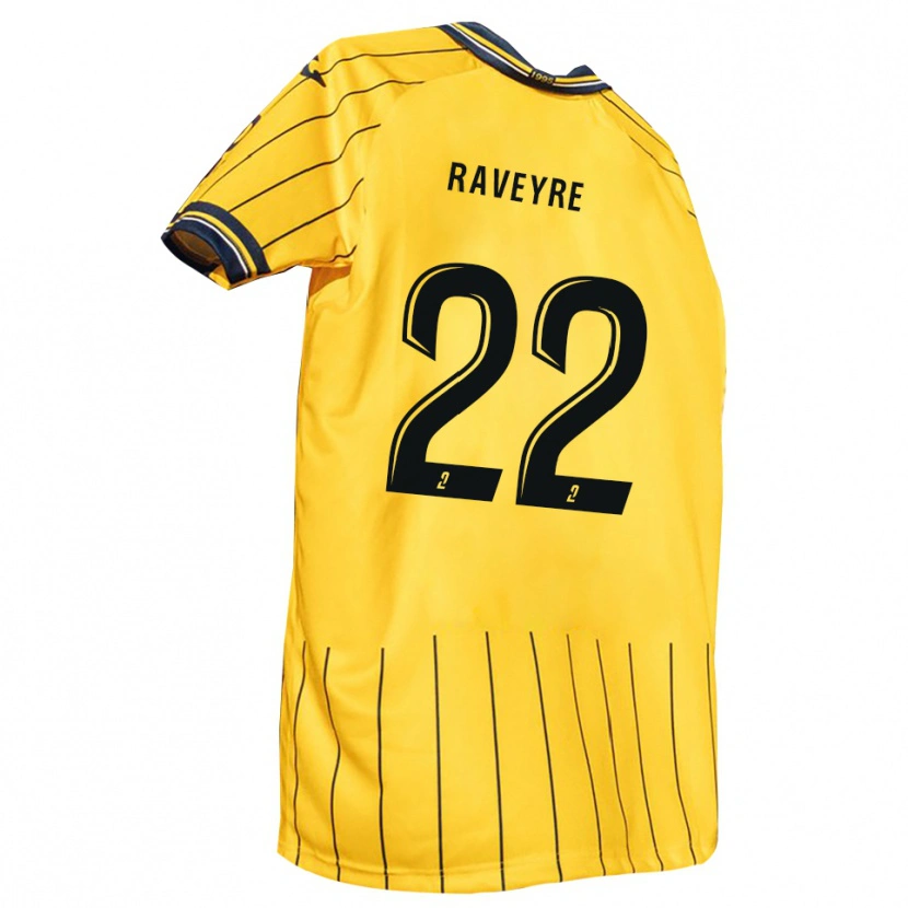 Danxen Mænd Noah Raveyre #22 Gul Marine Hjemmebane Spillertrøjer 2025/26 Trøje T-Shirt