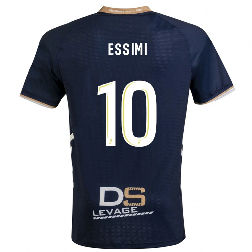 Danxen Mænd Marco Essimi #10 Marine Guld Hjemmebane Spillertrøjer 2025/26 Trøje T-Shirt