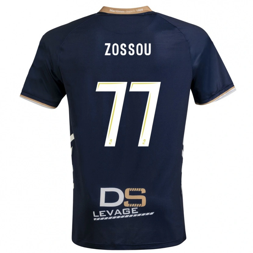 Danxen Mænd Aristide Zossou #77 Marine Guld Hjemmebane Spillertrøjer 2025/26 Trøje T-Shirt