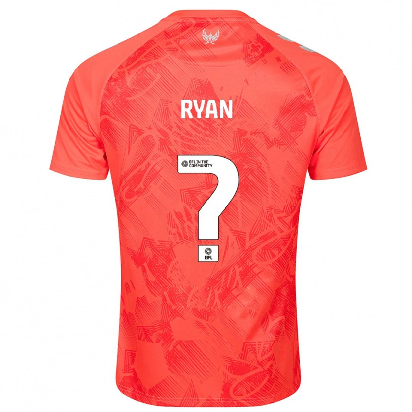Danxen Mænd Kain Ryan #0 Orange Hvid Udebane Spillertrøjer 2025/26 Trøje T-Shirt